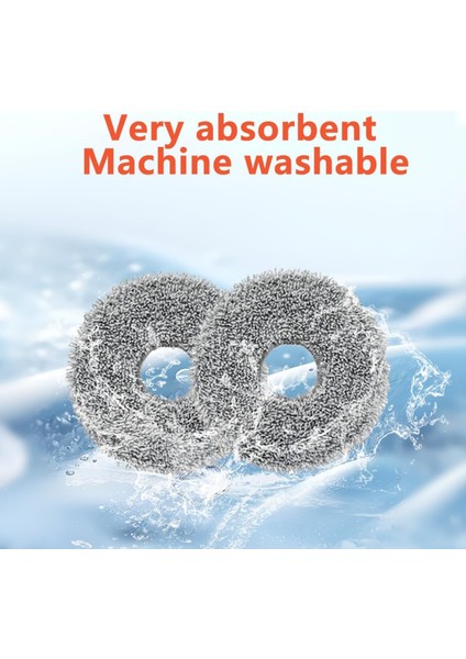 Mi Vacuum Mop X10 PLUS,X20 Plus Uyumlu 2 Ad. Mop Paspas,4 Ad.toz Torbası Yedek Parça Seti-6 Parça