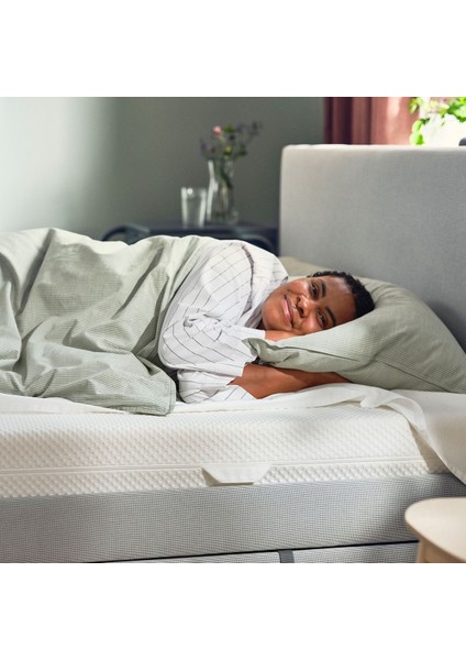 Tek Kişilik Yatak, Beyaz, 90X200 Cm, Orta Sert fırsatları