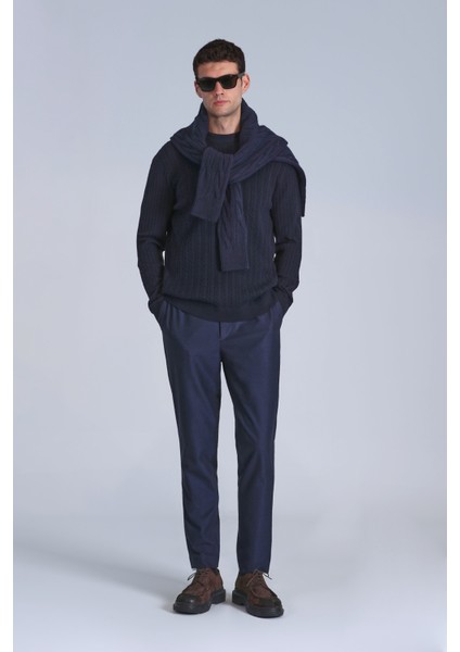 Pier Spor Erkek Chino Pantolon Slim Fit Koyu Gri