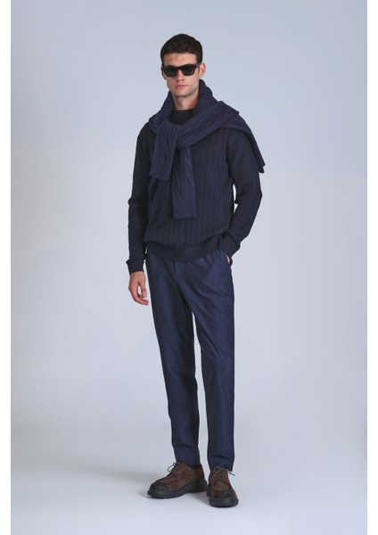 Pier Spor Erkek Chino Pantolon Slim Fit Koyu Gri