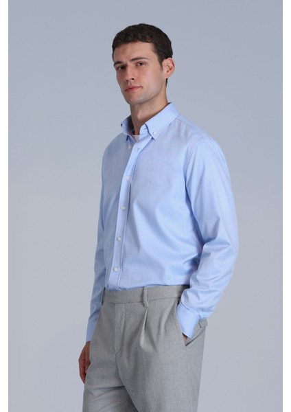 Jakob Erkek Basic Gömlek Slim Fit Beyaz