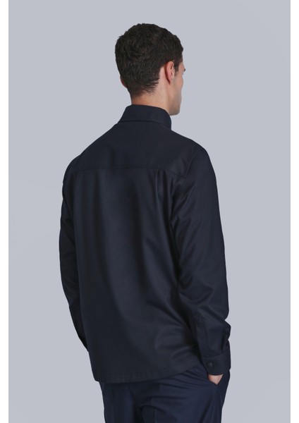 Hard Erkek Basic Gömlek Slim Fit Gri