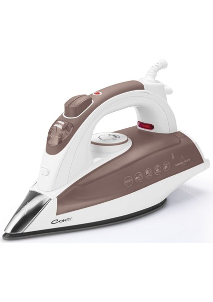 2600W Buharlı Ütü, Kahve Renk, Hassas Kumaşlar Için Mükemmel Performans