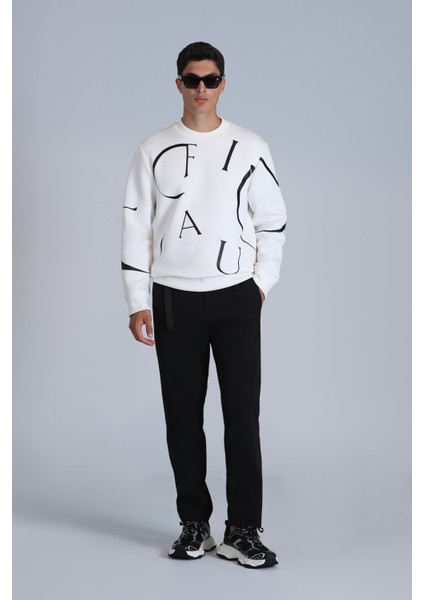 Frank Erkek Sweatshirt Siyah