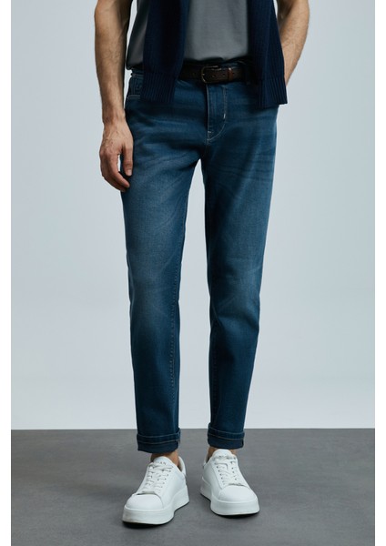 Eduard Smart Jean Erkek Pantolon Slim Fit Mavi
