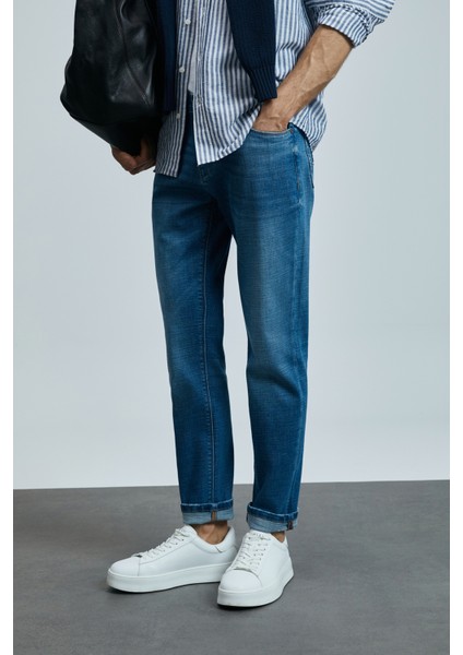 Gerardo Smart Jean Erkek Pantolon Regular Fit Mavi