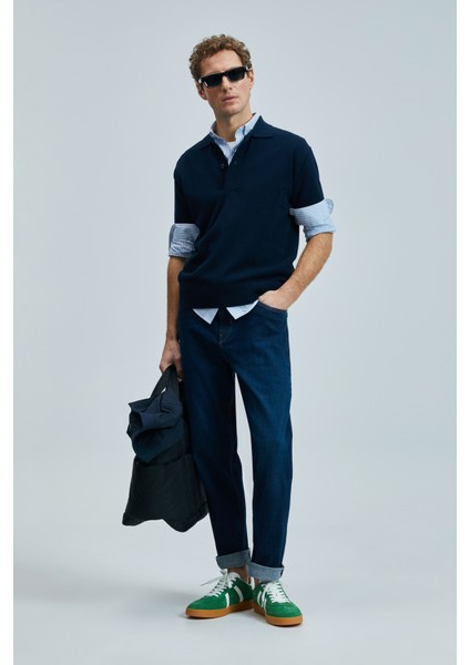 Moreno Smart Jean Erkek Pantolon Straight Fit Mavi
