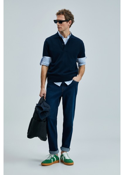 Moreno Smart Jean Erkek Pantolon Straight Fit Mavi