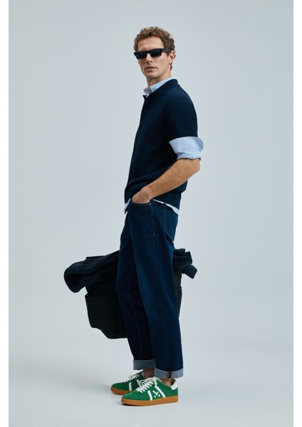 Moreno Smart Jean Erkek Pantolon Straight Fit Mavi