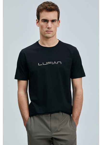 Fusıon Modern Grafik T- Shirt Siyah