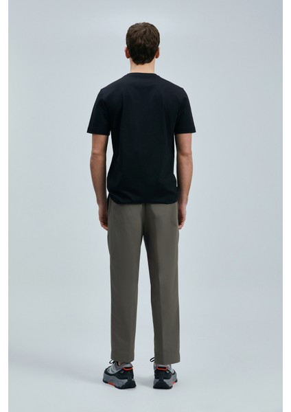 Fusıon Modern Grafik T- Shirt Siyah