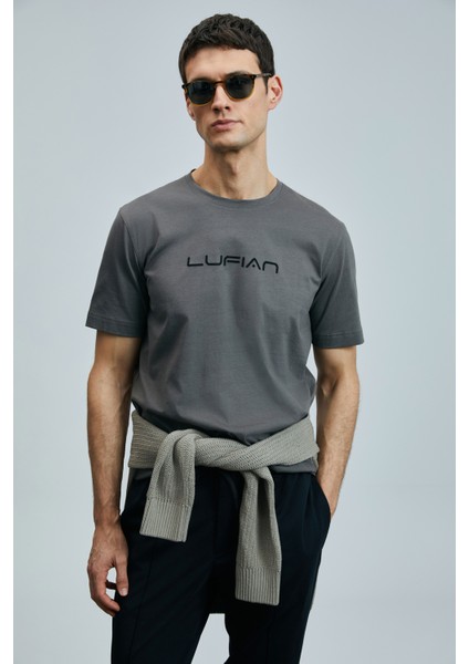 Fusıon Modern Grafik T- Shirt Siyah