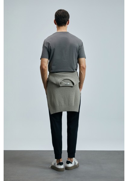 Fusıon Modern Grafik T- Shirt Siyah