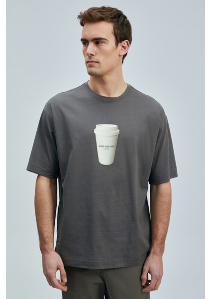 Omen Modern Grafik T- Shirt Siyah