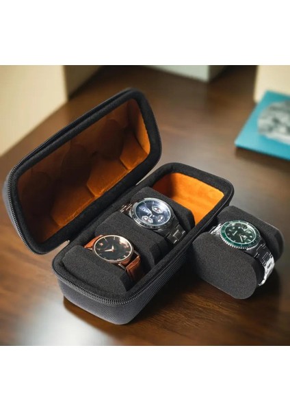 Premium 3 Haneli Darbelere Dayanıklı Saat Saklama Çantası fiyatları