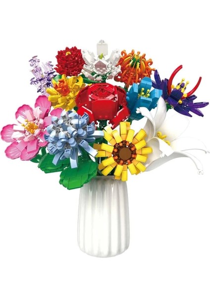 S00004699 Flower Set Renkli ve Çeşitli Çiçek Buket fiyatları