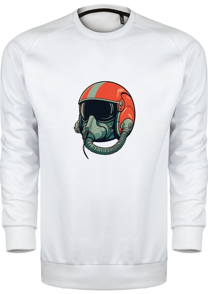 Pilot Kask Tasarım Unisex Sweatshirt
