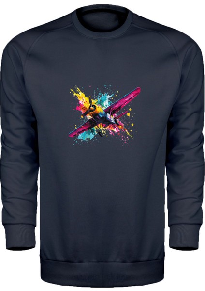 Pervaneli Uçak Unisex Sweatshirt