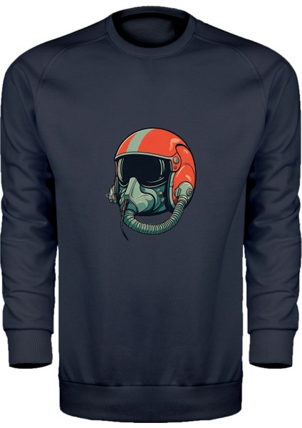 Pilot Kask Tasarım Unisex Sweatshirt