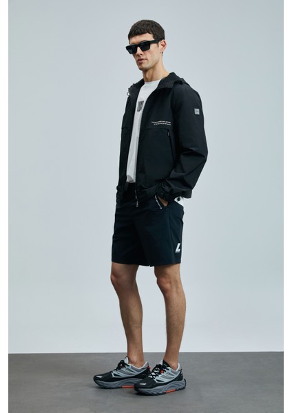 Second Erkek Şort Eşofman Siyah