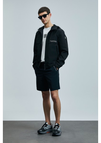 Second Erkek Şort Eşofman Siyah
