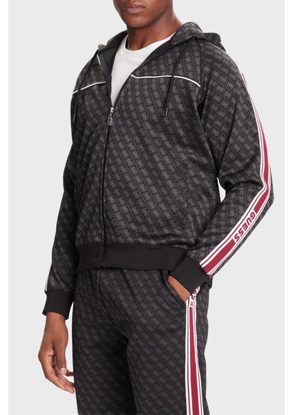 Parimo 4g Logolu Relaxed Fit Kapüşonlu Fermuarlı Sweat Z5BQ13K2042 Erkek Sweat Z5BQ13 K2042 FJ9N