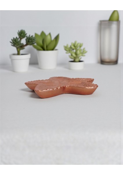 Deniz Yıldızı Formlu Bakır Metalik Tabak 13X2 cm fırsatları