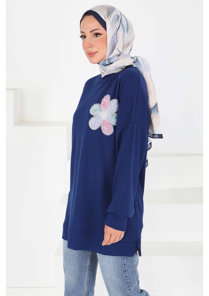 Çiçek Işlemeli Oysho Tunik Lacivert - 27672 fiyatları