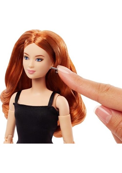 Basics Model 04 Koleksiyona Uygun Bebek, Siyah Mini Elbisesi, Botları ve Standart Kalıp Kıyafetleriyle Eklemleri Bükülebilen, Kafası Değiştirilebilen, Kızıl Kıvırcık Saçlı, JBH74 fiyatları