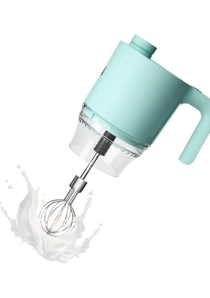 Şarjlı 5in1 Çok Amaçlı Mikser Blender 300ML Turkuaz