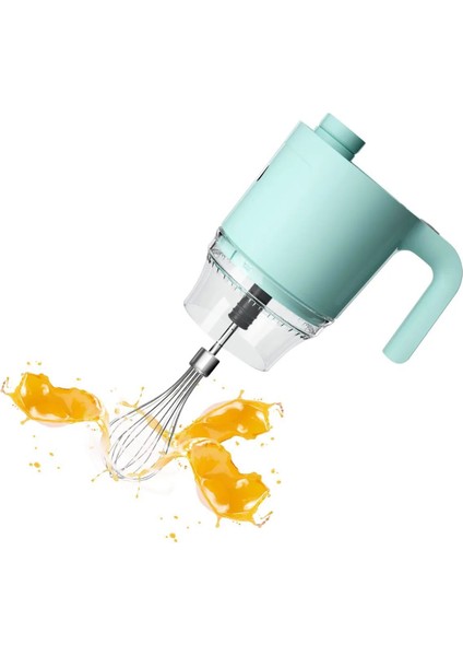 Şarjlı 5in1 Çok Amaçlı Mikser Blender 300ML Turkuaz modelleri