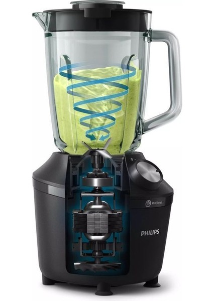 3000 Serisi Blender, 600 W, 2 L Paslanmaz Çelik, Problend Crush Teknolojisi, Beyaz fırsatları