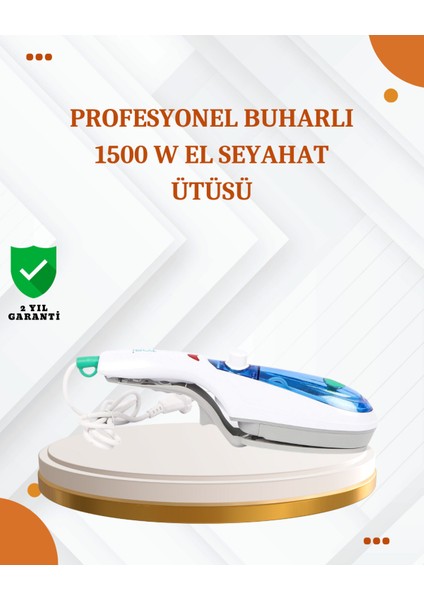 Taşınabilir Buharlı Ütü, Hızlı Isınma ve Aksesuar Seti ile Pratik Kullanım