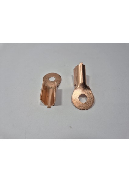 0 Ga Bakır Yalıtımsız Amfi Kablo Ucu – Akü ve Şase Için 50MM Bakır Pabuç - 0ga Amfi Güç Kablosu Ucu - 2 Adet
