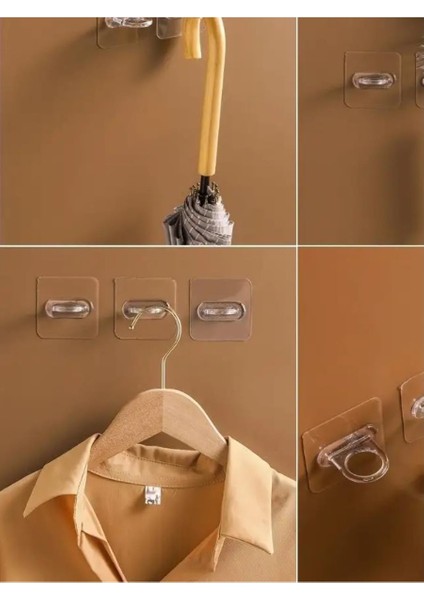 Kendinden Yapışkanlı Çok Amaçlı Şeffaf Eşya Sabitleme Halka Askı Aparatı fırsatları