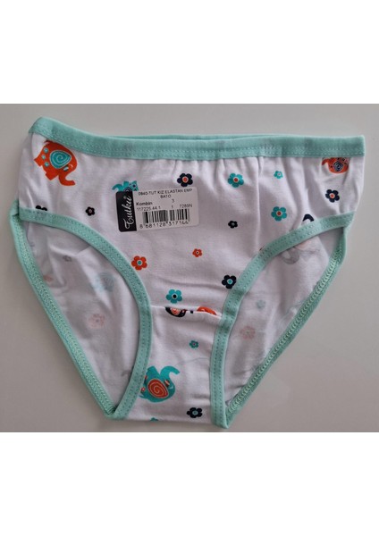 Kız Çocuk Elastan Emp Bato-Slip-Külot - 12 Adet - Çok Renkli indirimleri