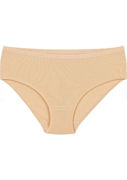 6'lı Ekonomik Paket % 100 Pamuk Çizgili Yüksek Bel Kadın Bato Külot OZT6102 modelleri