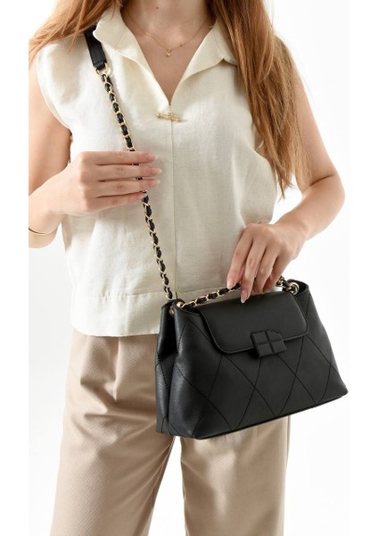 ,zincir Detaylı , Bayan Omuz ve Çapraz Çantası