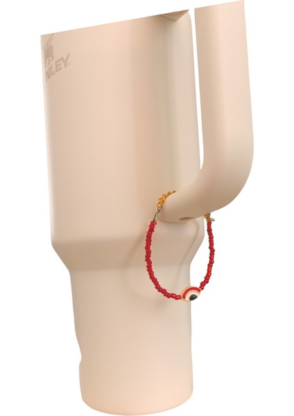 Termos Suluk Charmı Çanta Süsü Aksesuar Charm Kırmızı Boncuk