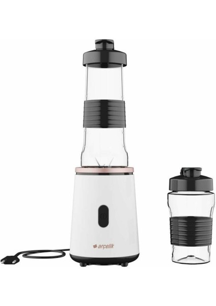 Beyaz 220-240V, 200-500W, 500ML+ Plastik Blender, Dayanıklı ve Kullanışlı