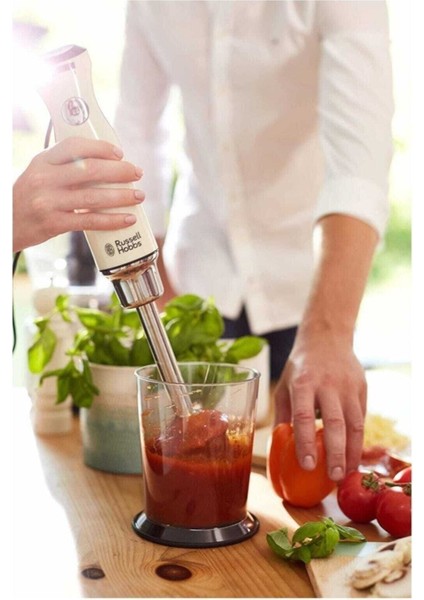 Retro El Blender, Krem Renk, Kullanışlı ve Şık Tasarım ile Evinizin Vazgeçilmezi