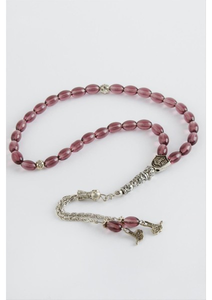 shop 7 mm Cam Taş Tesbih-Mor fiyatları