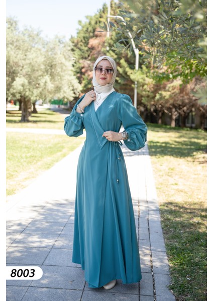 Krep Kumaş Elbise 8003