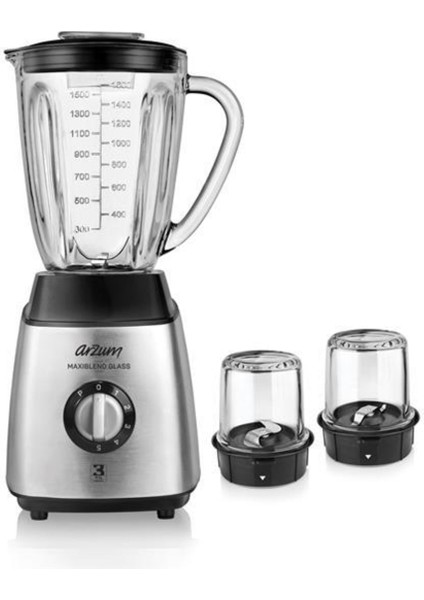 600 W Cam Sürahi Blender, Şık ve Dayanıklı, Renk: Bordo