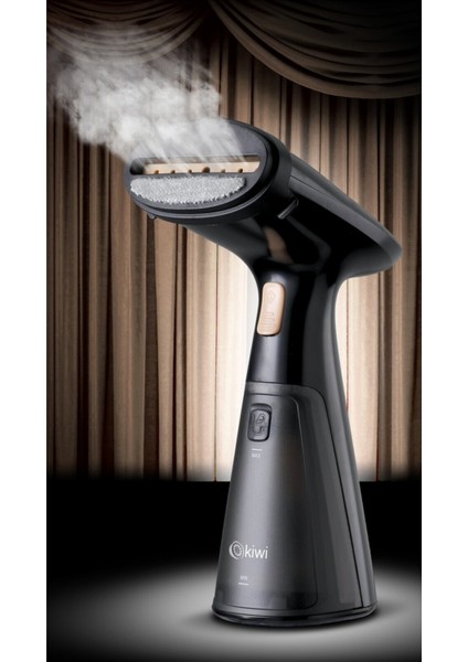 1000W Buharlı Kırışık Giderici, Siyah, Pratik ve Güçlü Kullanım