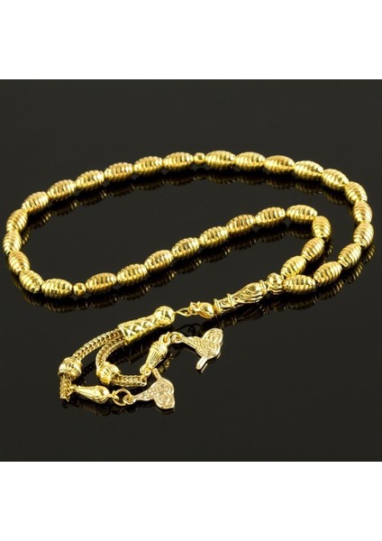 shop Çizgili Metal Tesbih 0,6 Mm-Sarı fiyatları