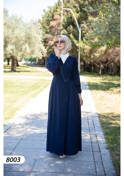 Krep Kumaş Elbise 8003