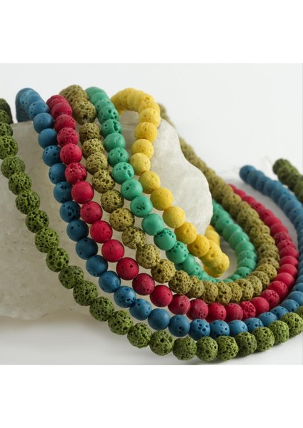 shop 6 mm Mat Lav Taşı-Yeşil fiyatları