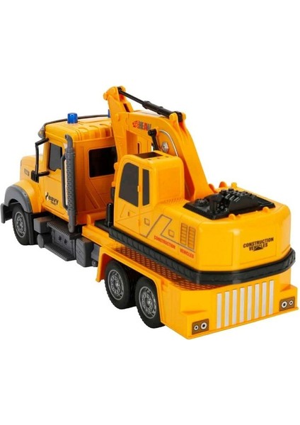 Uzaktan Kumandalı 1:12 Iş Makinesi Kepçe Sesli Işıklı Oyuncak Kamyon 2.4 Ghz fırsatları