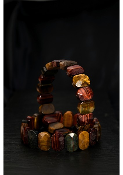 Kaplangözü Multi Özel Kesim Doğal Taş Unisex Bileklik